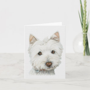 Westie Dog Karte