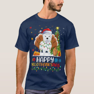 Westie Dog Lover Funny Happy Westie HelloDankeMas T-Shirt