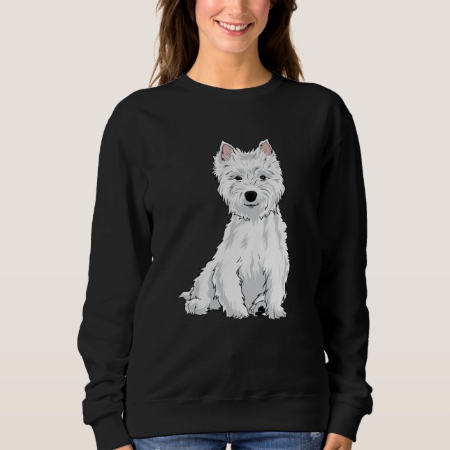 Westie Dog West Highland White Terrier Gift Sweatshirt (Vorderseite)