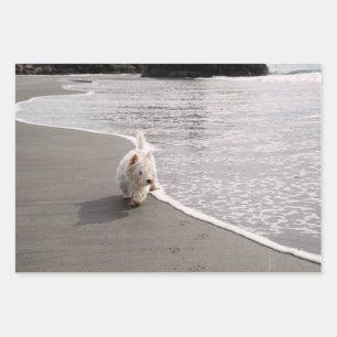 Westie Foto Wrapping Paper Geschenkpapier Set