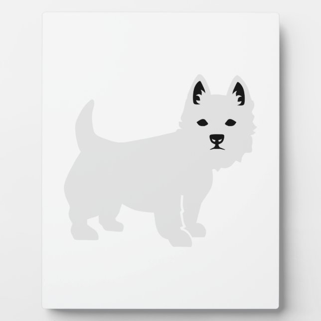 Westie Fotoplatte (Vorderseite)