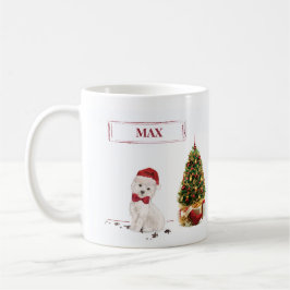 Westie Funny Christmas Dog mit Baum Kaffeetasse