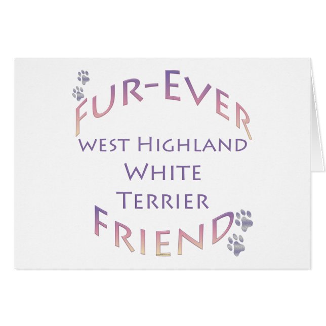 Westie Furever Friend (Vorderseite (Horizontal))