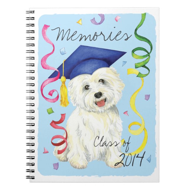 Westie Graduate Notizblock (Vorderseite)