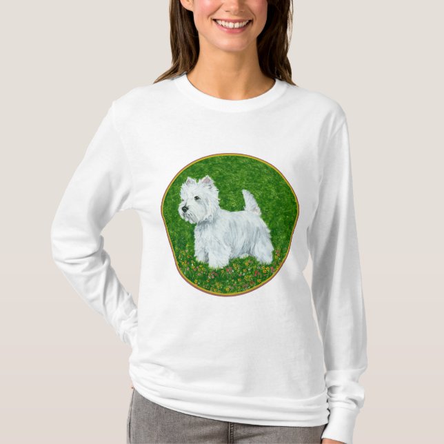 Westie Greengrass T-Shirt (Vorderseite)
