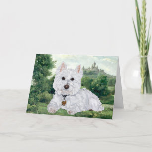 Westie-Grußkarte Karte