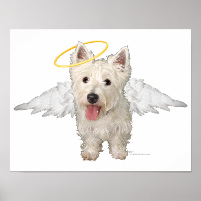 Westie Guardian Angels Poster (Vorne)