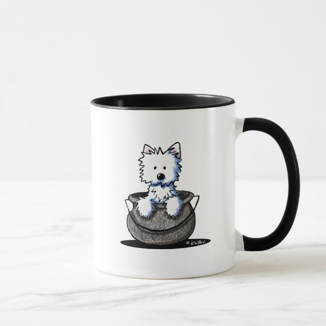 Westie Halloween Cauldron Süsse Tasse (Rechts)