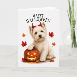 Westie Highland White Teufelshund Karte