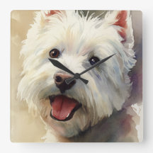 Westie-Hund-Aquarellporträt
