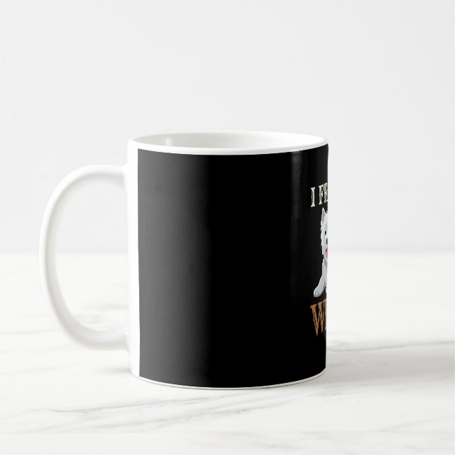 Westie Hund Liebe Typografie Kaffeetasse (Links)
