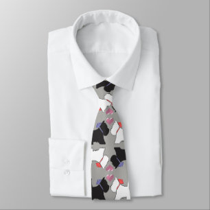 Westie Hundekunst-Krawatte Krawatte