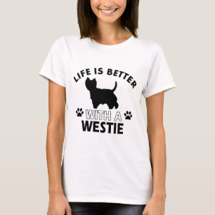 Westie Hundezuchtentwürfe T-Shirt