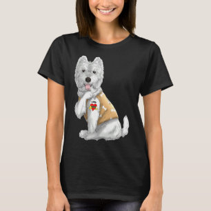 Westie I Liebe Mama Tattoo Dog Funny Mother Day T-Shirt