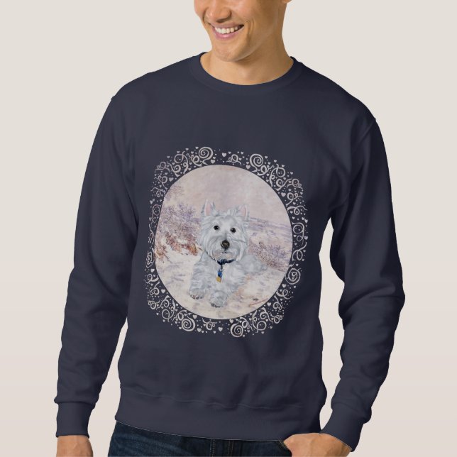 Westie in Wintertime Sweatshirt (Vorderseite)