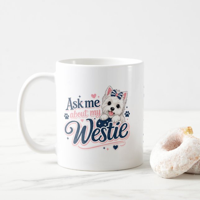 Westie-Kaffeetasse Kaffeetasse (Mit Donut)