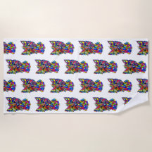 Westie Liebe Strandtuch