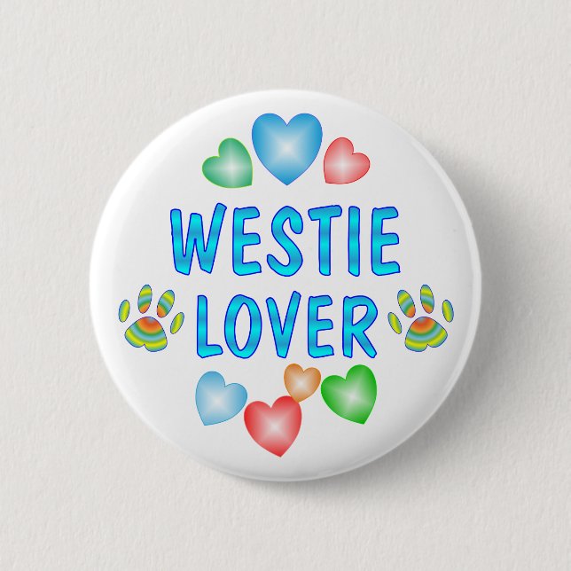 WESTIE LIEBHABER BUTTON (Vorderseite)