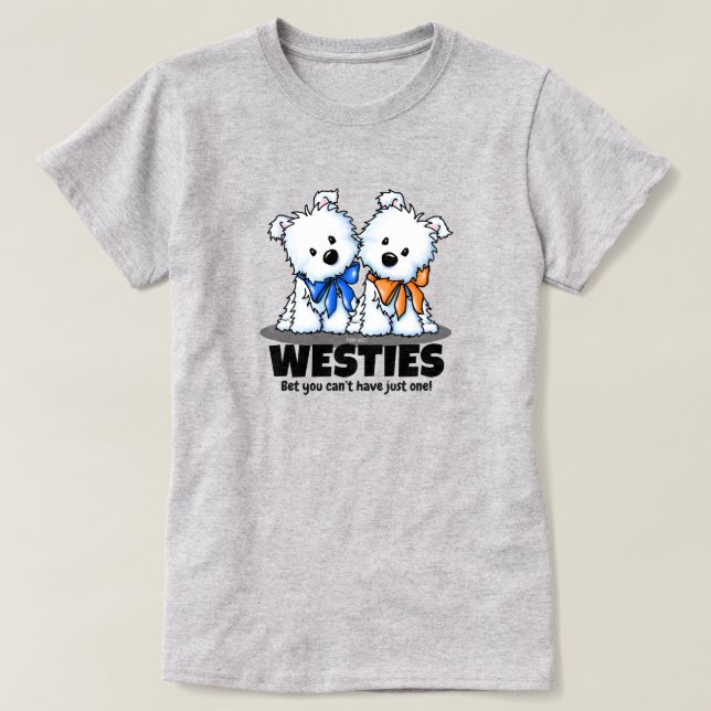 Westie Liebhaber T-Shirt (Design vorne)