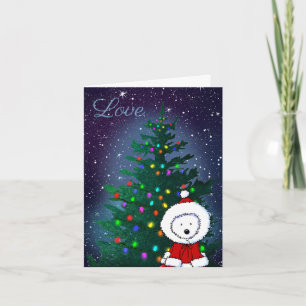 Westie liebt Weihnachten 