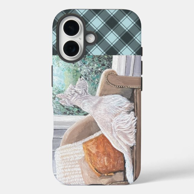 Westie Looking Out a Window Case-Mate iPhone Hülle (Rückseite)