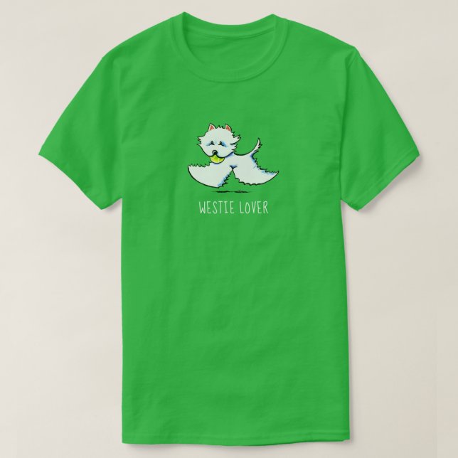 Westie Lover Personalisiert T-Shirt (Design vorne)