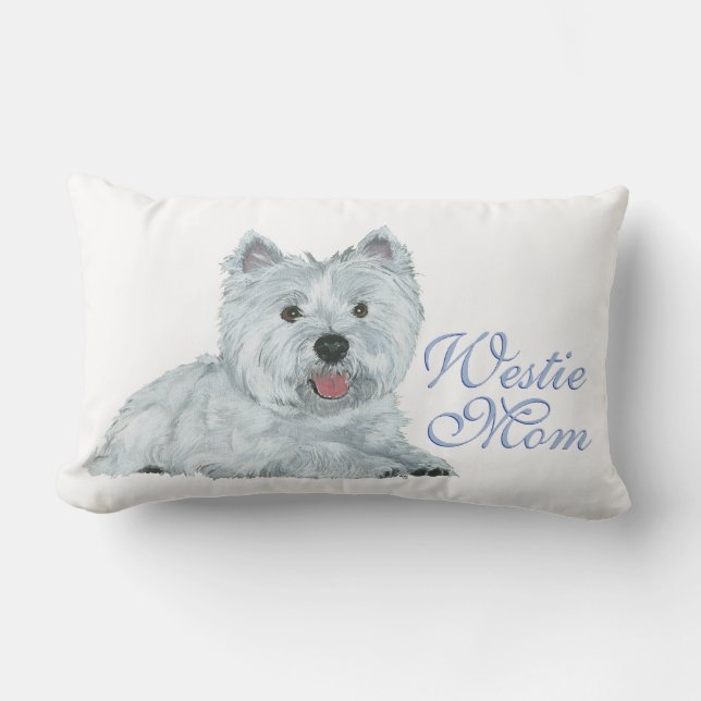 Westie Mama Lendenkissen (Vorderseite)