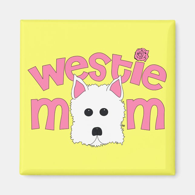 Westie Mama Magnet (Vorne)