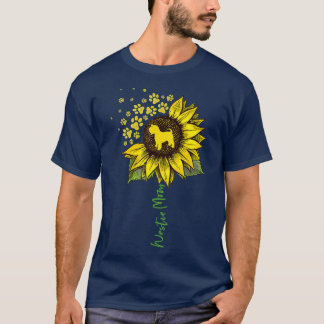 Westie Mama Sunflower West Highland Terrier Gesche T-Shirt