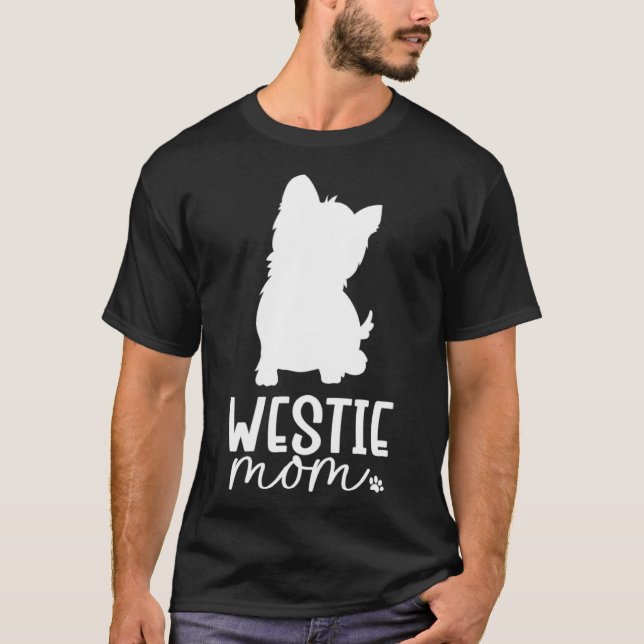 Westie Mama T-Shirt (Vorderseite)