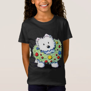 Westie Mama West Highland White Terrier Xmas Light T-Shirt