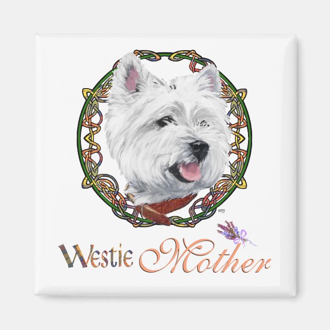 Westie Mother's Day Magnet (Vorne)