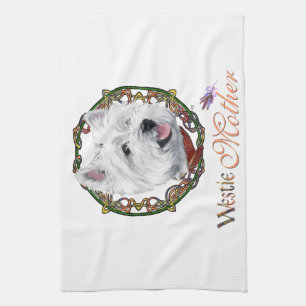 Westie Muttertag Handtuch