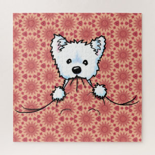 Westie Niedlich Aggression KiniArt Puzzle