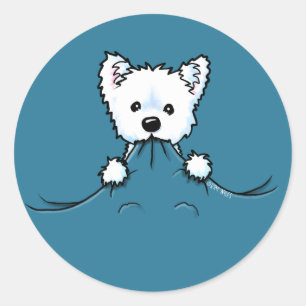 Westie Niedlich Aggression KiniArt Sticker