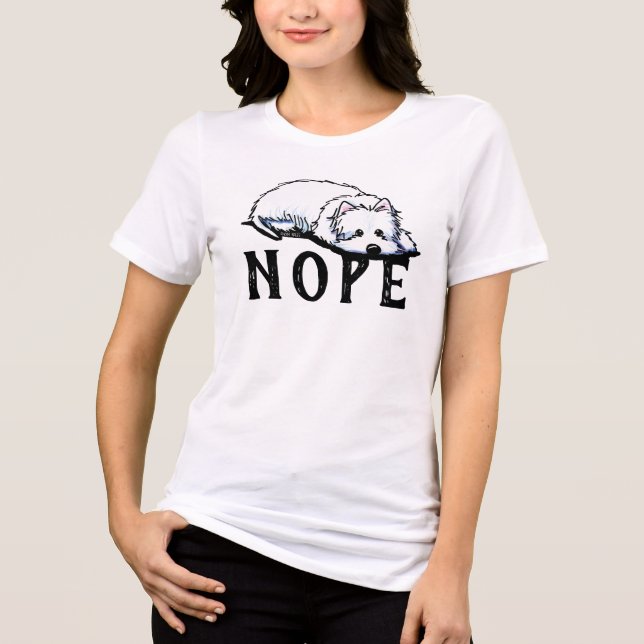 Westie NOPE KiniArt T - Shirt (Vorderseite)