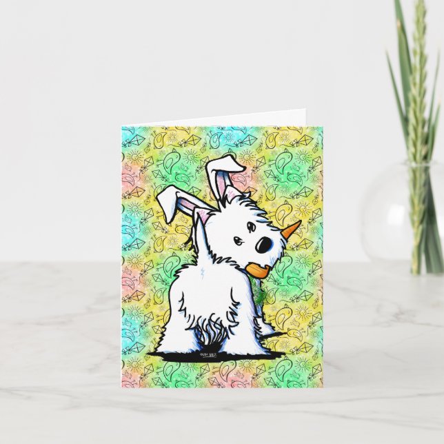 Westie Oaster Card Feiertagskarte (Vorderseite)