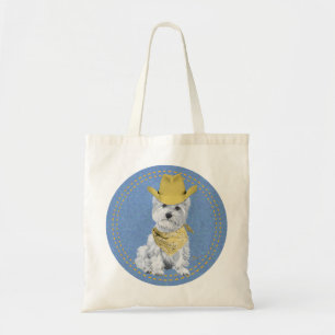 Westie on the Rocks Tragetasche