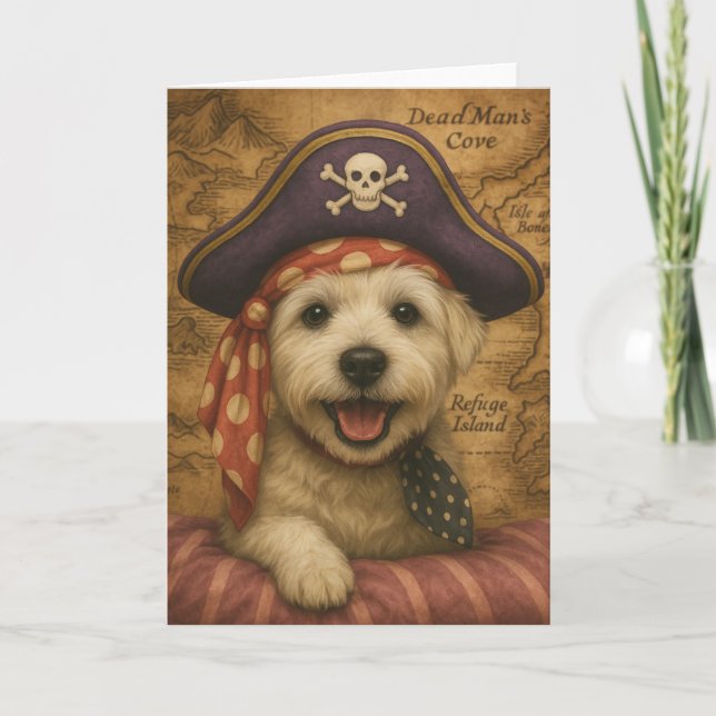 Westie Pirate Karte (Vorderseite)