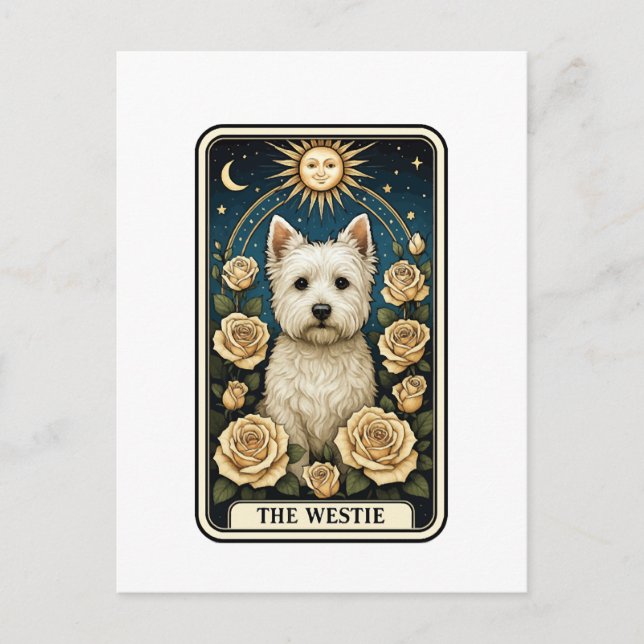 Westie Postkarte (Vorderseite)