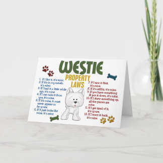 Westie Property Laws 4 Karte