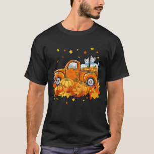 Westie Pumpkin Truck Halloween Erntedank Geschenk T-Shirt