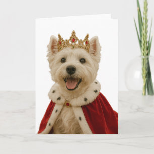 Westie Queen Karte