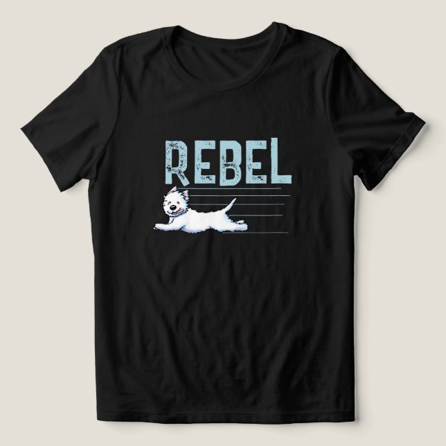 Westie Rebel T - Shirt (Design Vorderseite)