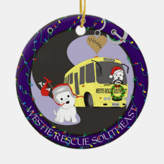 Westie Rettungs-Südostweihnachtsverzierung Keramikornament