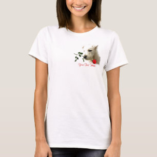 Westie Rote Rosevalentine-Entwurf T-Shirt