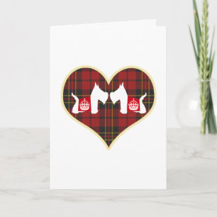 Westie Royal Crown Feiertagskarte