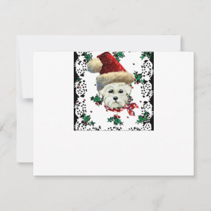Westie Santa Feiertagskarte