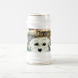 Westie Santa Stien Bierglas