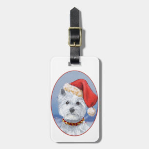 Westie Santas Helfer Gepäckanhänger
